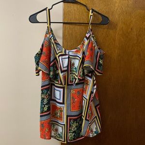 Open shoulder blouse